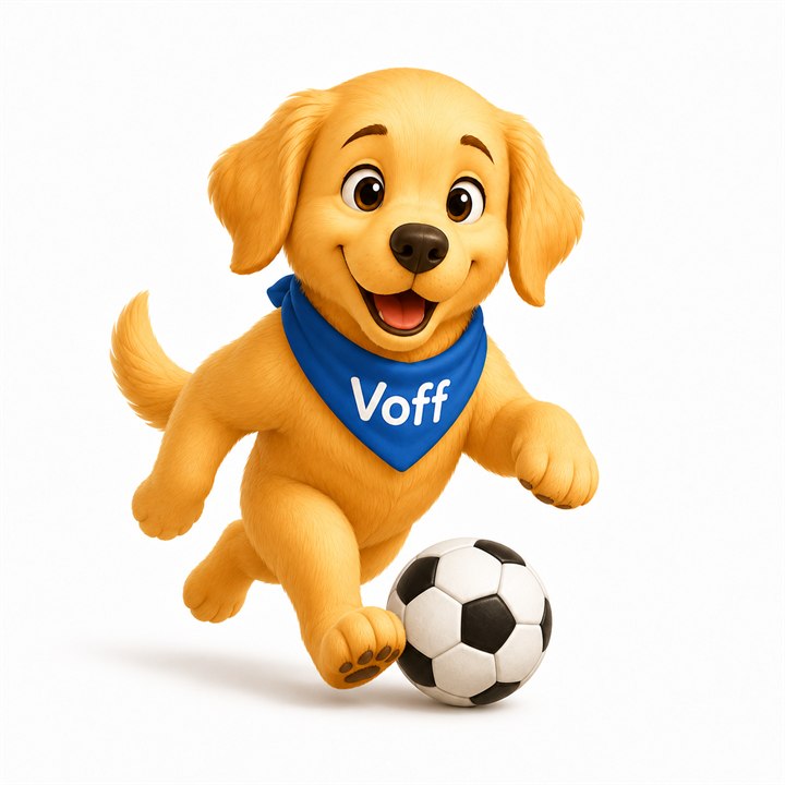 Voff spiller fotball